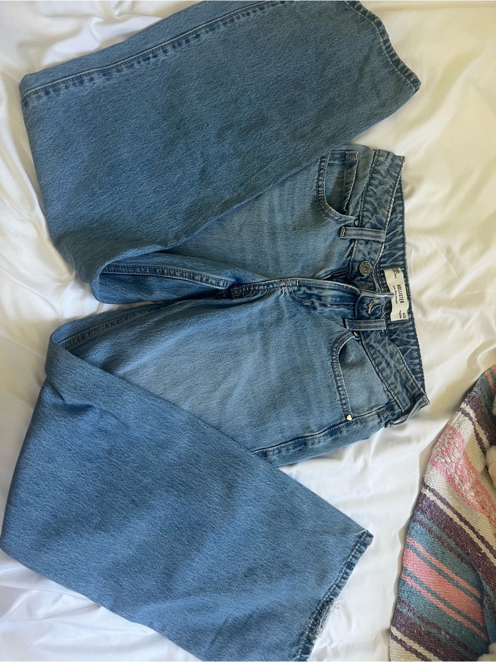 Hollister Light Blue Low Rise bagfy Women's Jeans